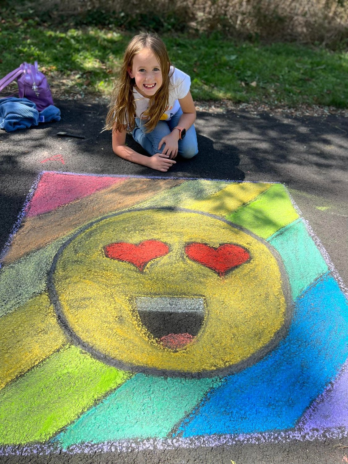 Katie from Blue Point is a big fan of emojis and drew her favorite in her square.